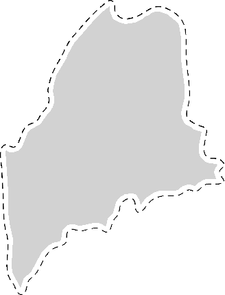 Maine State Sticker
