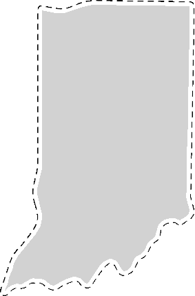 Indiana State Sticker