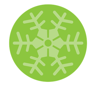 6-Point Snowflake Sticker