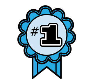 #1 Ribbon Sticker