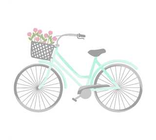 Basket Bicycle Sticker