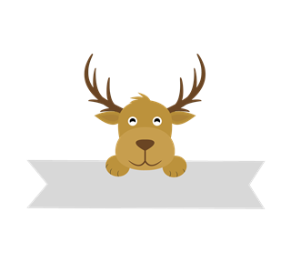 Kids Label Raindeer.pdf Sticker