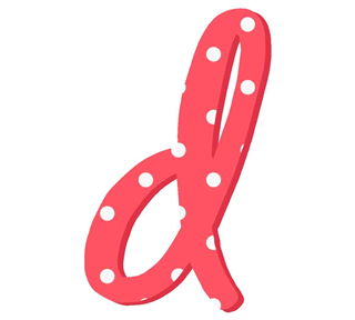 Letter D Sticker