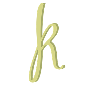 Letter K Sticker