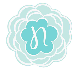Letter N flower Sticker