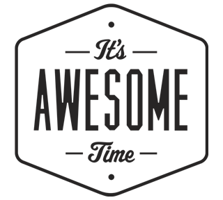 Awesome Time Motivational Quote Sticker