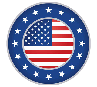 American Badge Sticker