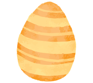 Yellow Easter Egg Sticker