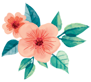 Watercolor Flower Icon Sticker