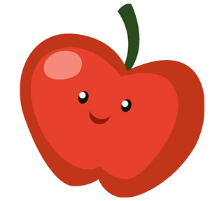 Apple smile Sticker