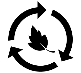 Recycling Leaf Sticker