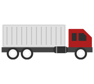 Plain Transport Truck Sticker