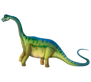 Realistic Brachiosaurus Dinosaur Sticker