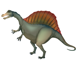 Realistic Spinosaurus Dinosaur Sticker