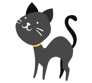 Black Cat Sticker
