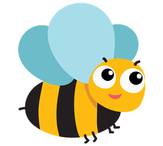 Smiley Bee Sticker