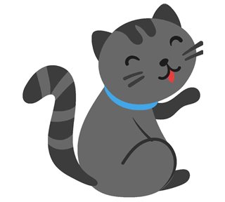 Stripe Cat Sticker