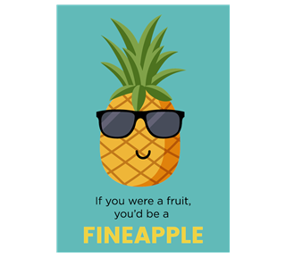 Funny Pineapple Sticker