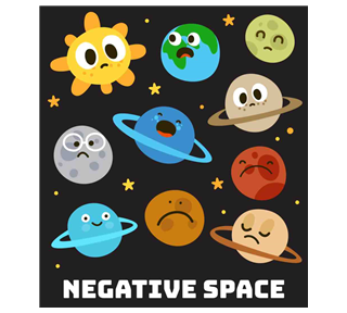 Funny Negative Space Sticker