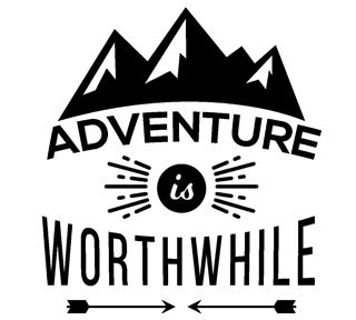Adventure is Worthwhile Sticker