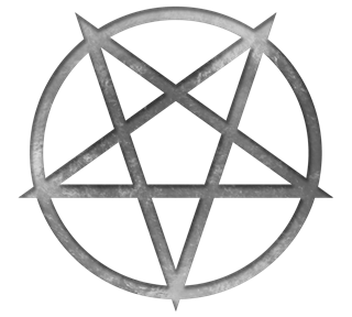 Silver Pentagram Sticker