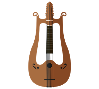Vintage Lute Sticker