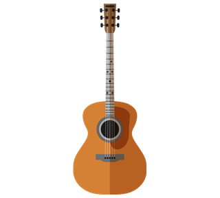 Acoustic Guitar Sticker