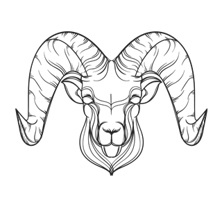 Zodiac Aries Sticker