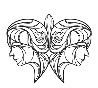 Zodiac Gemini Sticker