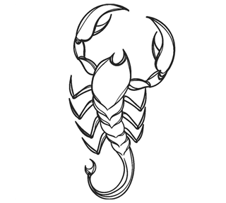 Zodiac Scorpio Sticker
