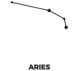 Zodiac Stars Aries Sticker