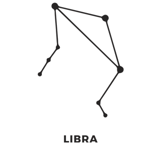 Zodiac Stars Libra Sticker