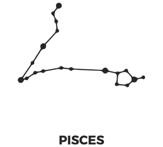 Zodiac Stars Pisces Sticker
