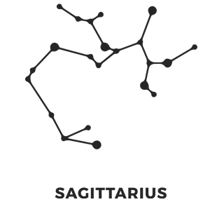 Zodiac Stars Sagittarius Sticker