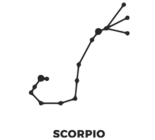 Zodiac Stars Scorpio Sticker