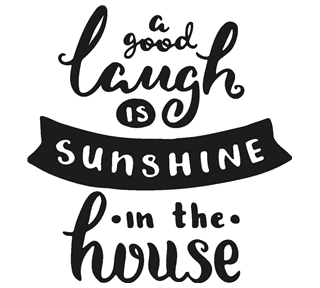 Laugh Quote Sticker