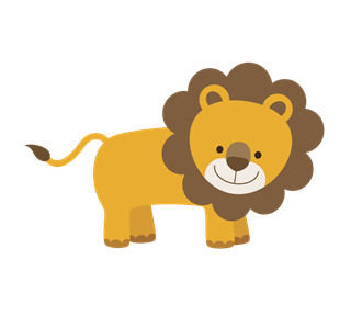 Lion Smiling Sticker
