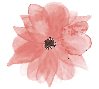 Large Watercolor Flower Sticker