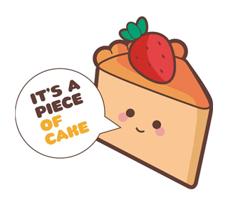 Kawaii Cute Cake Sticker