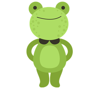 Frog in a Bow Tie Sticker