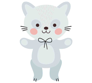 Cat teddy Sticker