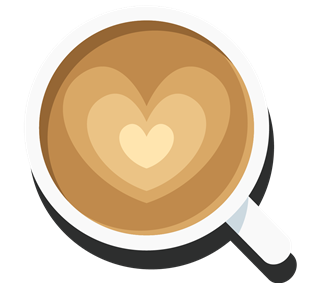 Love Heart Coffee Sticker