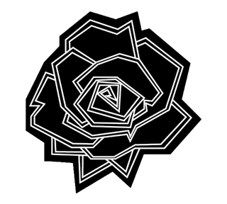 Black Rose Sticker