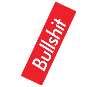 Supreme Bullshit Funny Logo Sticker