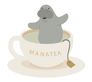 Funny Mana Tea Sticker