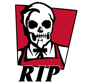 KFC RIP Sticker