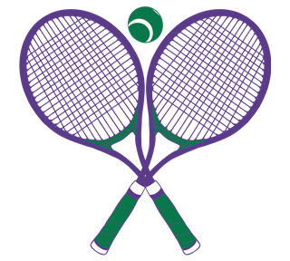 Tennis Crossed Racquets Sticker