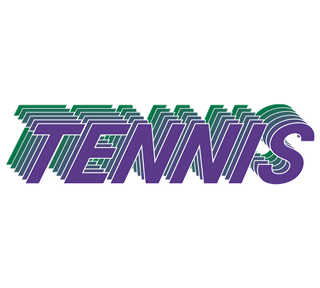 Tennis Purple Sticker