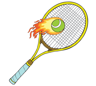 Tennis Racquet Sticker