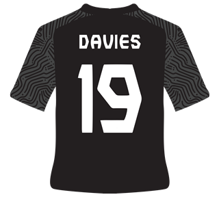 Davies Jersey Black Sticker